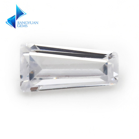 Size 2x1.5x1~6x3x2mm White Trapezium Shape 5A CZ Stone Synthetic Gems Cubic Zirconia For Jewelry ► Photo 1/5