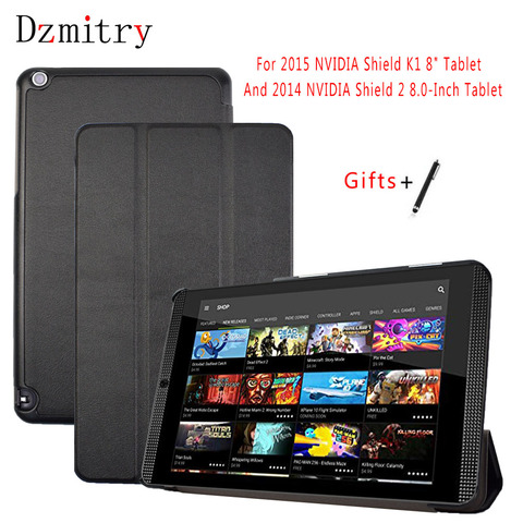 For NVIDIA SHIELD Tablet K1 8.0 cover Ultra Slim Flip leather cover for 2015 Nvidia Shield K1 / 2014 Shield 2 Tablet case +Pen ► Photo 1/6