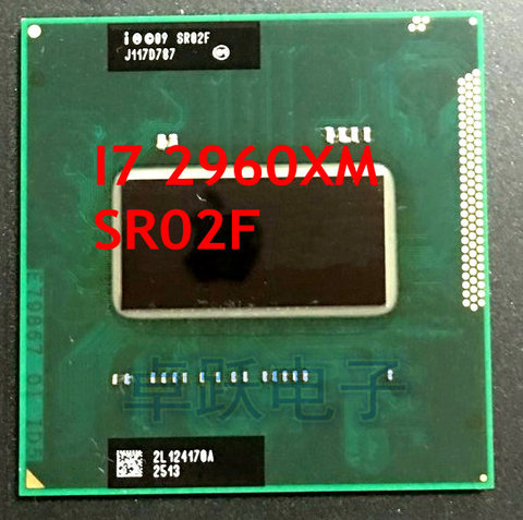 original Intel Core i7-2960XM (8M Cache, 2.70Ghz to 3.70GHz, i7 2960XM ) SR02F ,Quad-Core,PGA988 Laptop CPU Compatible HM67 QM67 ► Photo 1/1