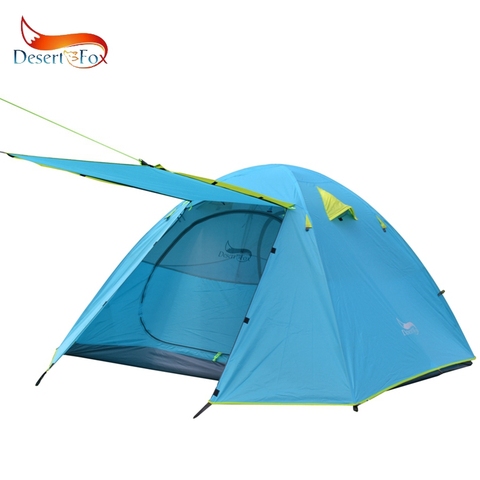 Desert&Fox 3-4 Person Family Tent, Lightweight Portable Alumimun Pole Waterproof Anti-Storm Double Layer 4 Season Camping Tent ► Photo 1/6