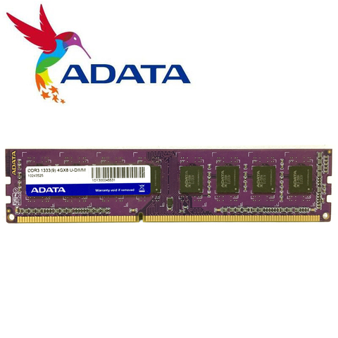 ADATA PC Memory RAM Memoria Module Computer Desktop DDR3 2GB 4GB 8gb PC3 1333 1600 MHZ  1333MHZ 1600MHZ 2G DDR2 800MHZ 4G 8g ► Photo 1/6
