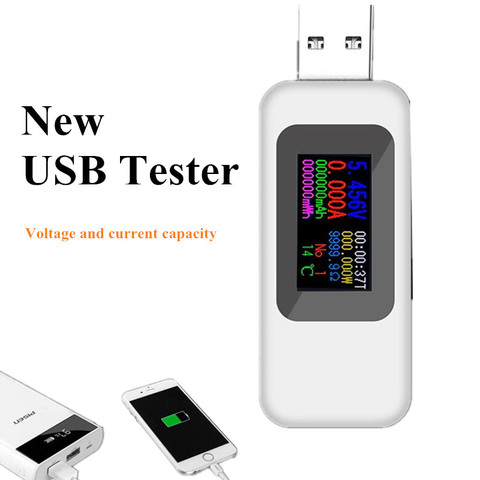 8 in 1 USB Tester DC voltmeter current voltage Meters Power Bank battery Capacity monitor QC2.0 3.0 charger detector 40%off ► Photo 1/6