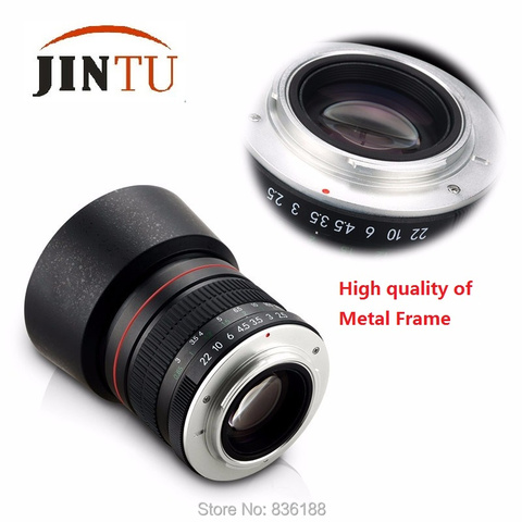 JINTU 85mm f/1.8 Portrait Aspherical Telephoto Lens for Nikon D5400 D3200 D3400 D5200 D5600 D7200 D810 D800 DSLR Camera ► Photo 1/1