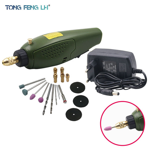 12V DC Grinder Tool Mini dremel drill Electric Grinding Set for Milling Polishing Drilling Cutting Engraving Dremel Accessories ► Photo 1/6