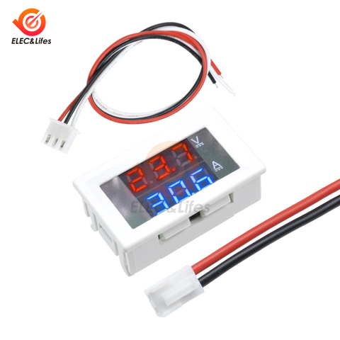 DC 100V 10A 50A 100A LED Voltmeter Ammeter for Car Motorcycle Dual Display Panel Amp Volt monitor Voltage Current Meter Detector ► Photo 1/6