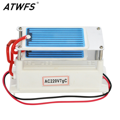 ATWFS 7g/h Ozone Generator 220V/110V Generator Water Air Cleaner with Ceramic Plate Longevity Double Sheet Sterilizer ► Photo 1/6