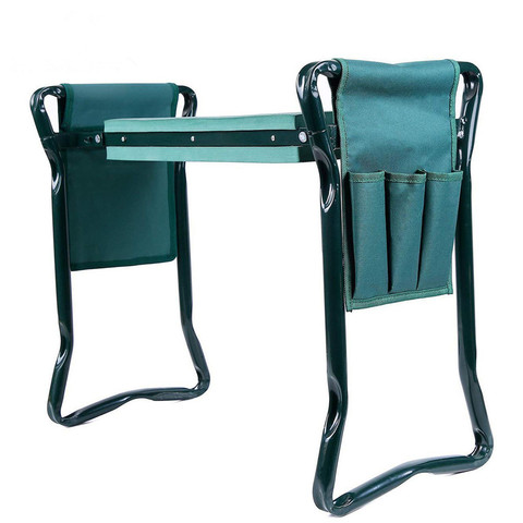 1Set Garden Seat Folding Stainless Steel Garden Stool with Tool Bag EVA Kneeling Pad Convenient Outdoor Seat ► Photo 1/6