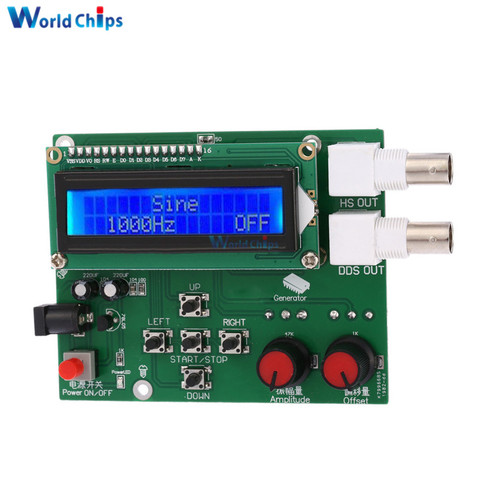 DDS Function signal generator diy kit 1Hz-65534Hz frequency Meter Sine Square Sawtooth Triangle Wave DC7-9V 1602 LCD Display ► Photo 1/1