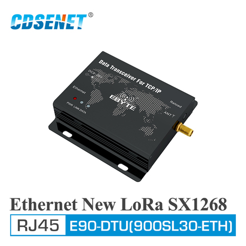 E90-DTU(900SL30-ETH) LoRa 868MHz 915MHz 30dBm SX1268 Ethernet Wireless Modem Transparent Transmission Module ► Photo 1/6