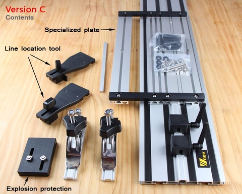 Double-deck Electrotrephine Carving Machine Straight Guide Rail With Adjustable Saw Base ► Photo 1/3