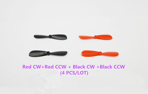 4pcs/lot K408 Mini 45mm CW/CCW Red Black Helicopter Propellers DIY Plastic Model RC Airplane Toys Motor Free Shipping Russia ► Photo 1/5