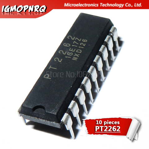 10pcs free shipping PT2262 DIP-18 Encoding decoder IC new original ► Photo 1/1