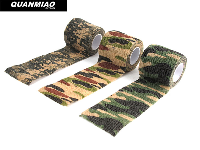 Multi-functional Camo Tape Non-woven Self-adhesive Camouflage Hunting Paintball 