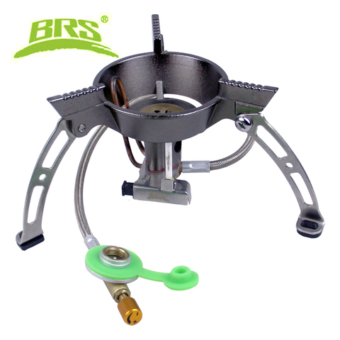 BRS-11 Windproof outdoor camping stove gas burner 242g cooker Climbing picnic cookout hiking equipment titanium gas stove ► Photo 1/1
