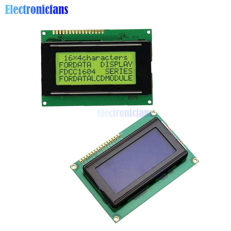NEW 1602 16x2 HD44780 Character LCD Display Module LCM Yellow backlight 
