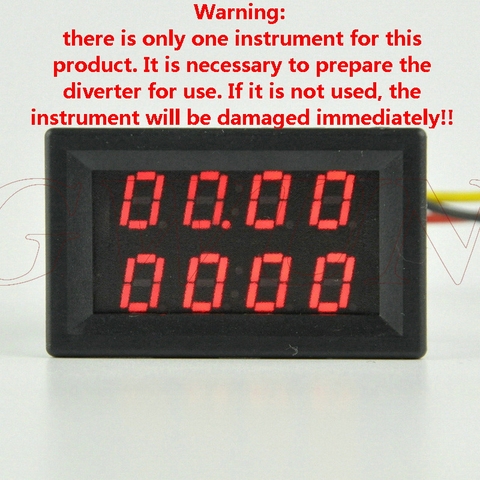 GWUNW BY42A 30V 20A-500A DC Digital  4 Bit Voltage Current  Ammeter Meter  Dual Display LED  [****Must have a shunt to use****] ► Photo 1/4