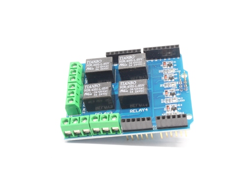 4 channel 5v relay shield module, Four channel relay control board relay expansion board for arduino UNO R3 mega 2560 ► Photo 1/4