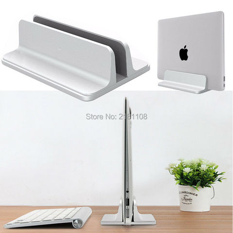 Aluminum Vertical Laptop Stand Adjustable Desktop Holder For MacBook Notebooks ► Photo 1/6