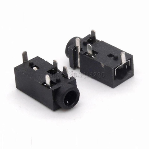 10Pcs 2.5mm Headphone Socket PJ218A PJ218 Audio Socket DIP-4 PJ-218A PJ-218 30V 0.5A ► Photo 1/3