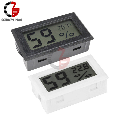 Mini LCD Digital Thermometer Hygrometer Car Auto Temperature Humidity Sensor Meter Indoor Outdoor Temperature Tester Detecor ► Photo 1/6