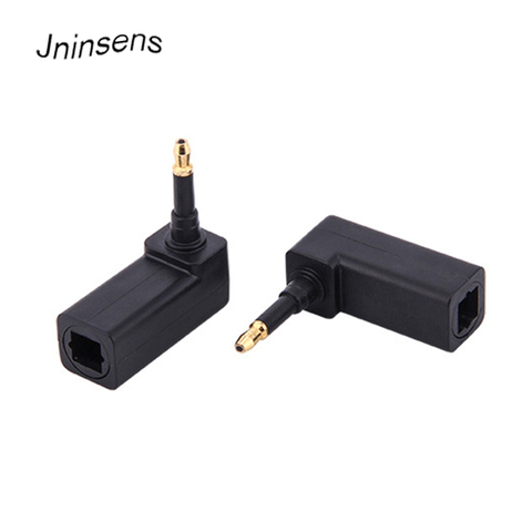 Toslink Digital Optical Adapter Toslink Female to 3.5mm Male Mini Audio Plug Adapter Converter Right Angle for Toslink Cable ► Photo 1/3