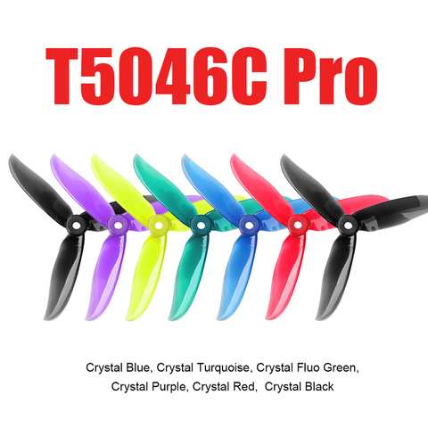 2 Pairs   Dalprop Cyclone T5046C 5046 3 Blades 5x4.6 CW CCW Propeller For RC Quadcopter  drone racing 12 colours ► Photo 1/6
