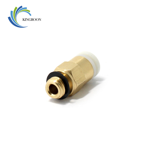 2pcs M6 Pneumatic Connector Straight Air 3D Printers Parts Copper Connector For V6 Bowden Extruder 4*2mm Filament PTFE tube Part ► Photo 1/6