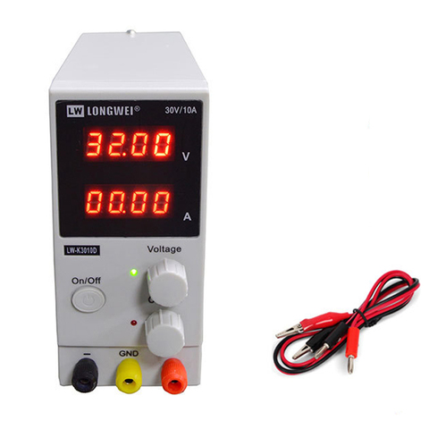 30V 10A DC Power Supply Adjustable 4 Digit Display Mini Laboratory Power Supply Voltage Regulator K3010D For Phone Repair 2022 ► Photo 1/6