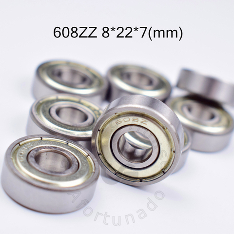 608 608ZZ 8*22*7(mm) 10pieces  bearing free shipping  ABEC-5 bearings metal Sealed Bearing 608 608Z 608ZZ chrome steel bearings ► Photo 1/6