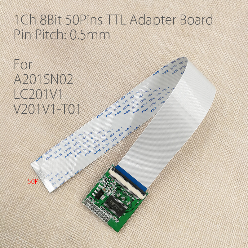 0.5 Pitch 50P TTL 40P LVDS Adapter Pitch 0.5 40P 50P LVDS TTL FPC FFC Adapter  Connector AFT TTL 50P LVDS 40Pin FFC FPC Adapter - AliExpress