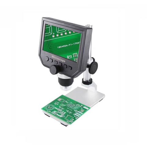 1-600x 3.6MP USB Digital Electronic Microscope Portable 8 LED VGA Microscope With 4.3