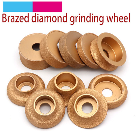 1pcs Brazing Diamond Angle Grinder Stone Grinding Wheel Semi-circular Straight Edge Round Glass Pottery Porcelain Marble Disc ► Photo 1/5
