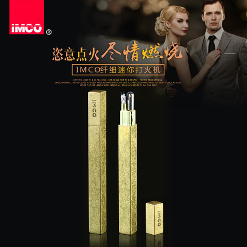 Slim original IMCO gasoline lighter,Portable Copper thin men and women cigarette lighter, Can be put into the cigarette case ► Photo 1/5