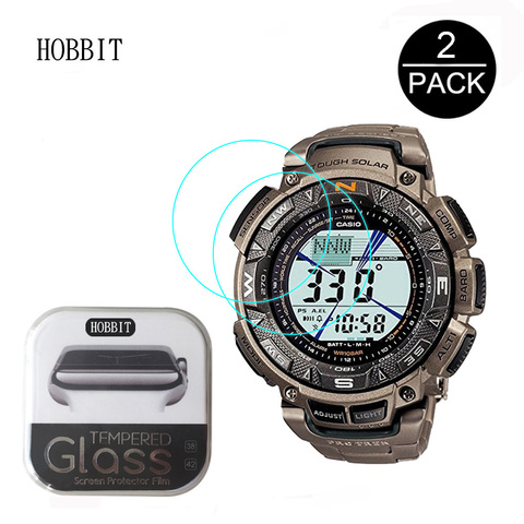 2Pack For Casio PRG-240T 0.3mm 2.5D 9H Clear Tempered Glass Screen Protector Anti-Scratch Smartwatch Film For casio 240t ► Photo 1/6