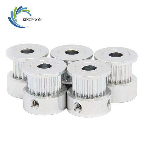 GT2 20 tooth Timing Pulley Aluminum 3D Printer Parts 2GT 20teeth Bore 5mm Width 6mm Part Synchronous Wheel Gear with Screw Teeth ► Photo 1/6