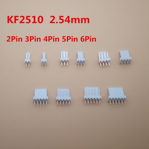 50Pcs KF2510 2/3/4/5/6/7/8/9/10 Pin 2.54mm Pitch Male Pin Header Connector Strip Pin Connectors ► Photo 1/6