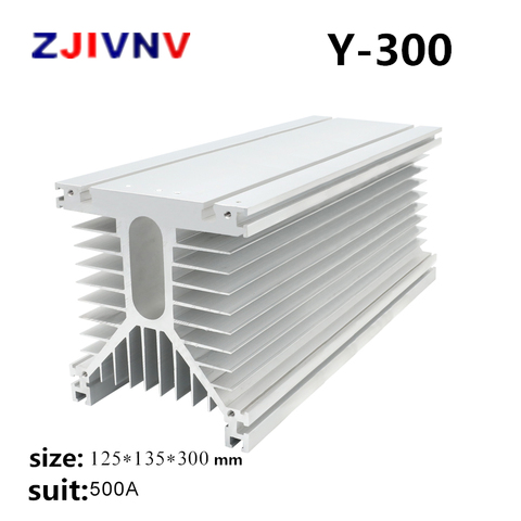 y300 white 125*135*300 mm 500A three phase solid state relay Industrial SSR heat sink radiator Y shape ► Photo 1/2