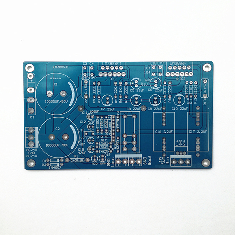 1 piece 68W*2 LM3886 power Amplifier Board PCB with Speaker Protection  for Audiophile diy (only PCB No components ) ► Photo 1/3