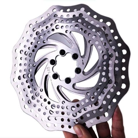 MTB/Road disc brake/cyclocross bike brake disc,44mm 6-bolt,centerline 140mm 160mm 180mm 203mm bike brake rotor,with screws ► Photo 1/1