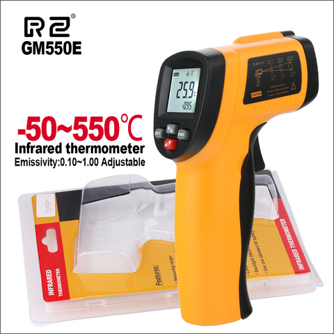RZ Digital Thermometer Instruments Gun Non Contact Infrared Thermometer Temperature Gun ir Thermometer Industrial GM300E/GM550E ► Photo 1/6