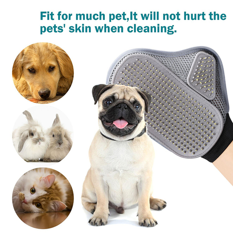 Pet Grooming Glove Hair Removal Brush Cat Dog Fur Hair Deshedding Gentle Efficient Dog Combs Pet bathing Massage Products 20 ► Photo 1/6