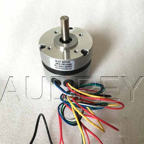 Free shipping 57BL005 Circular Fuselage and Hall feedback 36V DC 4000rpm 57mm 0.6A 23W 3 phase Brushless DC Motor Shaft 8mm ► Photo 1/6