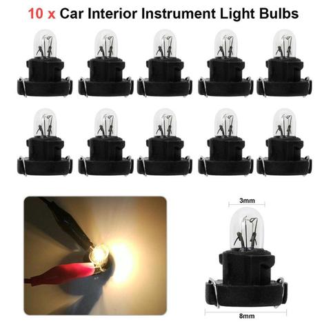 VODOOL 10pcs T3 LED 12V 1.2W Car Auto Interior Instrument Light Bulbs Dashboard Lamps For Honda For Alpha Car Instrument Lights ► Photo 1/6