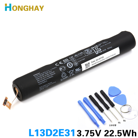 Buy Online Honghay Original L13d2e31 Tablet Battery For Lenovo Yoga Tablet 8 Pad B6000 B6000 H B6000 F L13c2e31 3 75v 6000mah Alitools