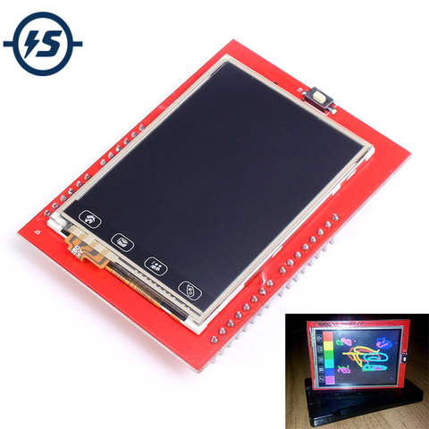 For Arduino UNO R3 Mega2560 TFT LCD Touch Screen Display 2.4 inch Shield LCD Module 18-bit 262,000 Different Shades Board ► Photo 1/6