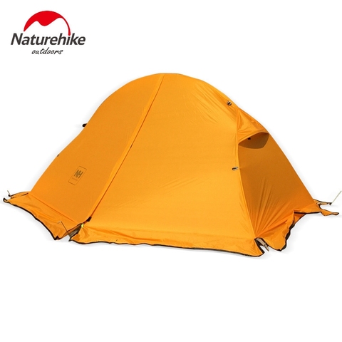 1.3KG Naturehike Tent 20D Silicone Fabric Ultralight 1 Person Double Layers Aluminum Rod Hiking Tent 4 Season With Camping Mat ► Photo 1/6