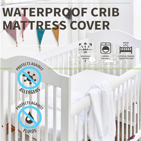 72X132CM Smooth Polyester Crib Waterproof Mattress Protector For Baby Toddler Bed Cover Mattress Pad Crib Waterproof Bed Sheets ► Photo 1/6