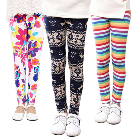 SheeCute girls leggings Kids printing pants children knitted Spring Autumn leggings 21 colors  2-13Y SCA001 ► Photo 1/6