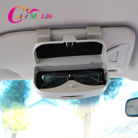 Car Glasses Holder Case Box Car Sunglasses Holder Storage Case Box for Mitsubishi Outlander ASX Lancer 9 10 Pajero Sport I200 ► Photo 1/6