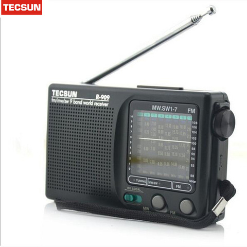 Original Tecsun R-909 R909 Radio FM / MW / SW 9 Band Word Receiver Portable Radio tecsun R909 Stereo radio ► Photo 1/5
